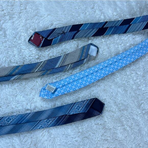 Blue and Gold Vintage and Modern Necktie lot - bundle of 7 ties - Picture 6 of 7